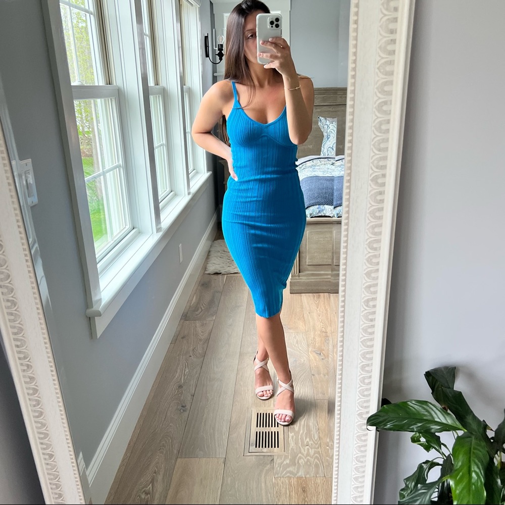 Blue MIDI Dress